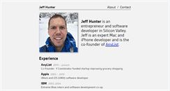 Desktop Screenshot of jeffhunter.me