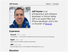 Tablet Screenshot of jeffhunter.me